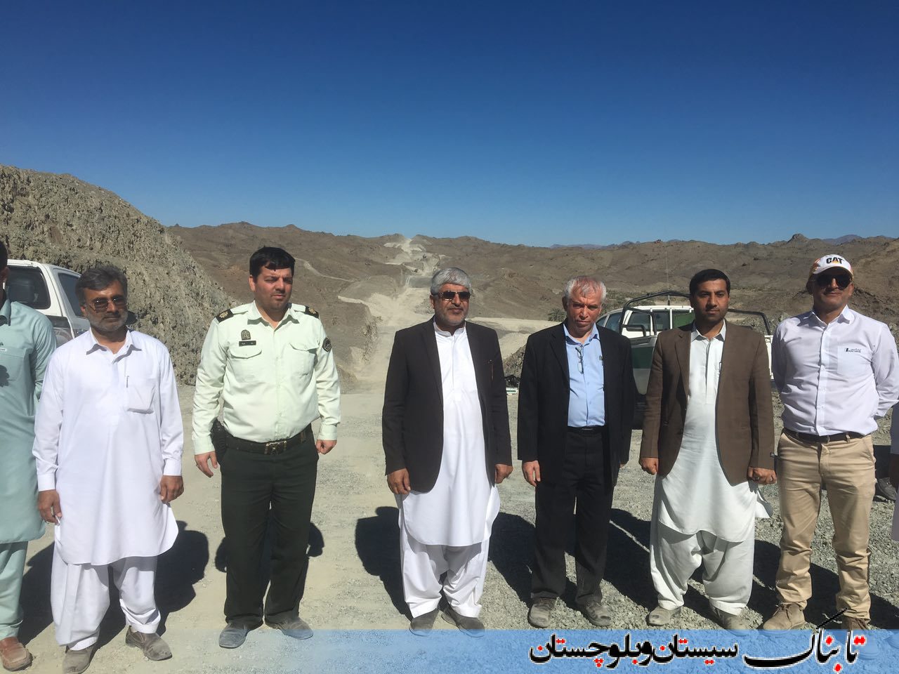 گزارش تصویری: بازدید فرماندار سرباز از خط لوله گاز در حال احداث ایرانشهر به چابهار