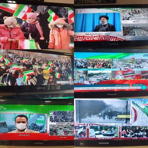 پوشش گسترده مراسم ۲۲ بهمن توسط خبرنگار و تصویربردارن همدانی