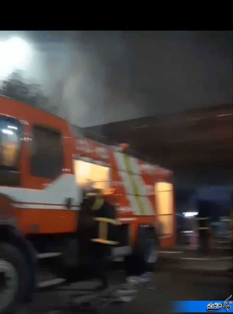آتش سوزی در بیمارستان امام خمینی (ره) شهرستان فریدونکنار
