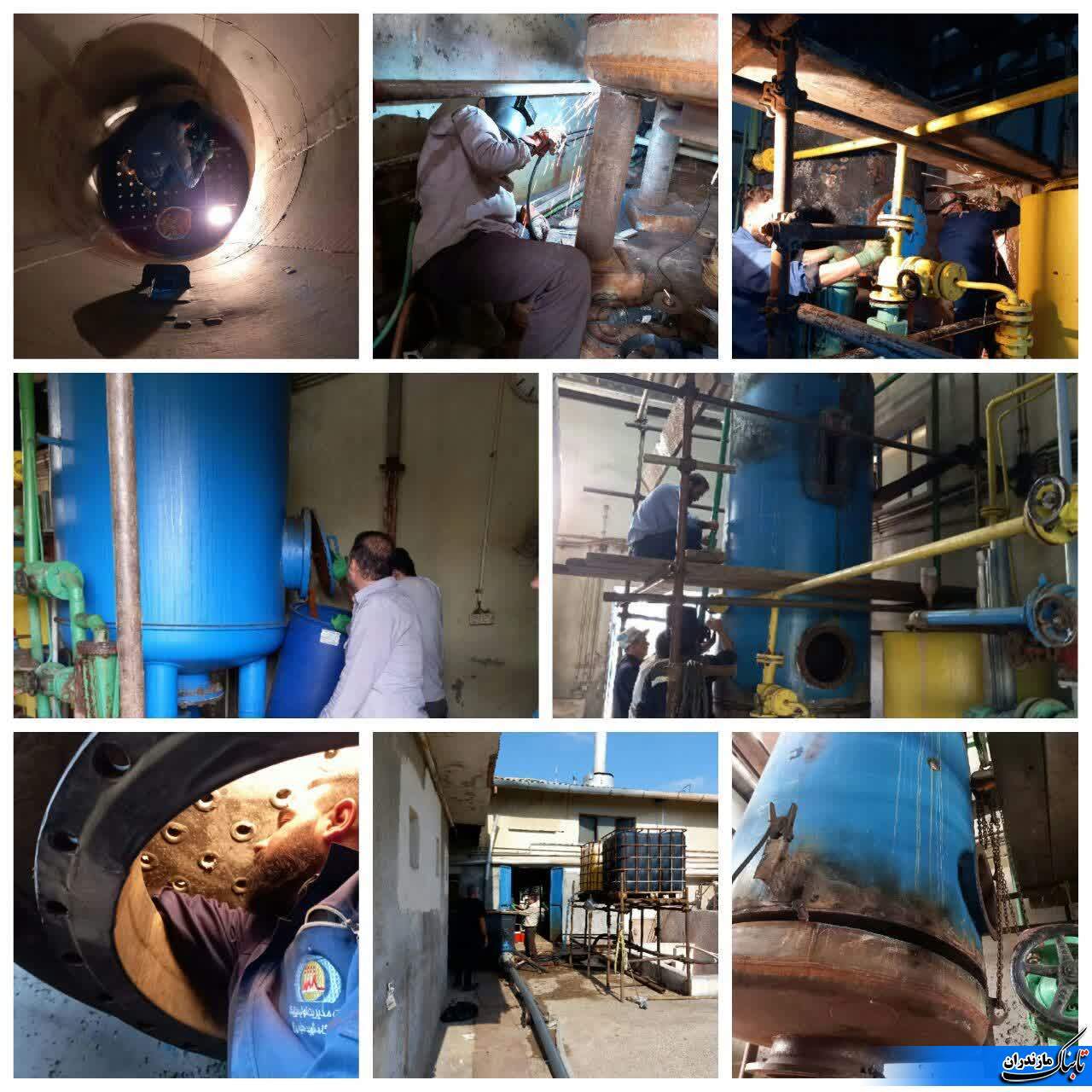 عملیات بازسازی ستون رزینی تأمین کننده آب دیگ‌های بخار ایستگاه تخلیه سوخت نیروگاه نکا به پایان رسید