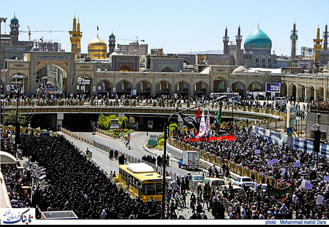 گزارش تصویری تشییع زائران آسمانی امام هشتم(ع) گزارش تصویری تشییع زائران آسمانی امام هشتم(ع)