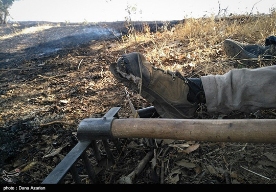 عملیات مهار آتش‌سوزی جنگل‌های مریوان